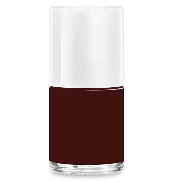 Nagellack Flasche rund, 12ml, Deckel weiß - fnr 90121206