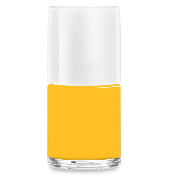 Nail polish bottle round, 12ml, lid white - cno 90121280