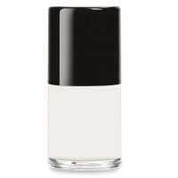 Nail polish bottle round, 12ml, lid black - cno 90121268