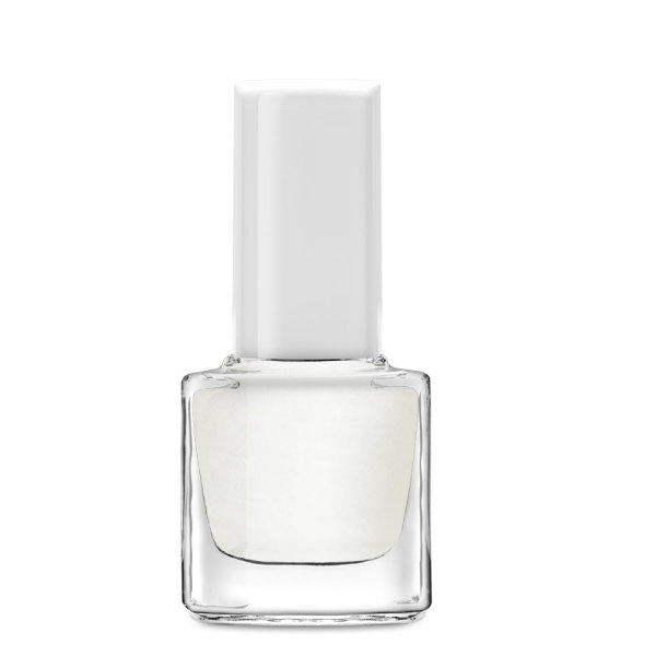 Nail polish bottle square, 9ml, lid white - cno 90121298