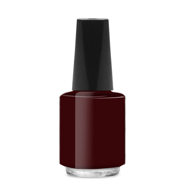 Nail polish bottle round, 4ml, lid black matte - cno 90121202