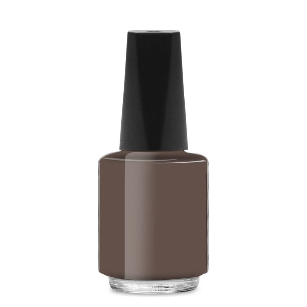 Nail polish bottle round, 4ml, lid black matte - cno 90121273