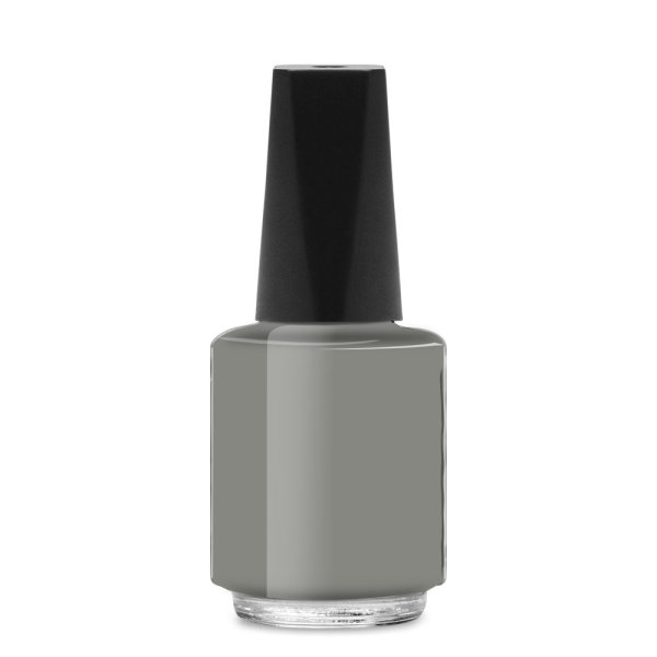 Nail polish bottle round, 4ml, lid black matte - cno 90121278