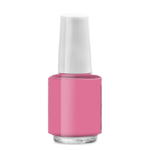 Nail polish bottle round, 4ml, lid white short - cno 90121238