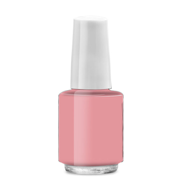 Nail polish bottle round, 4ml, lid white short - cno 90121247