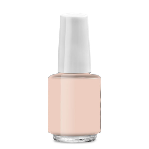 Nail polish bottle round, 4ml, lid white short - cno 90121251