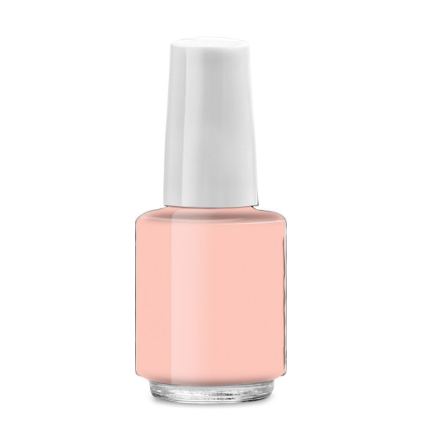 Nail polish bottle round, 4ml, lid white short - cno 90121254