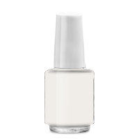 Nail polish bottle round, 4ml, lid white short - cno...