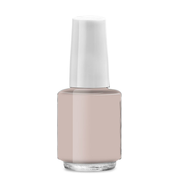 Nail polish bottle round, 4ml, lid white short - cno 90121269