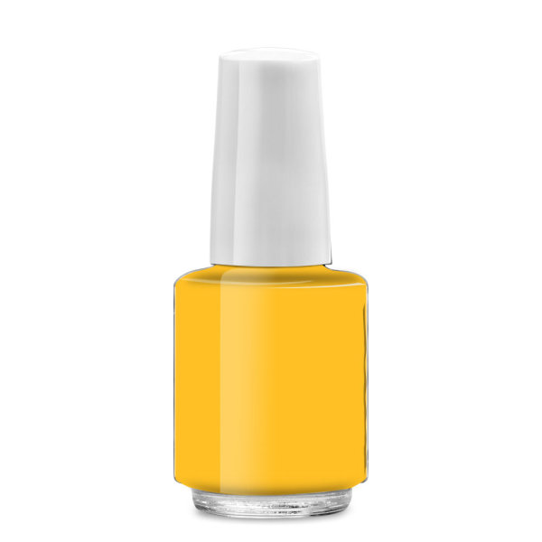 Nail polish bottle round, 4ml, lid white short - cno 90121280