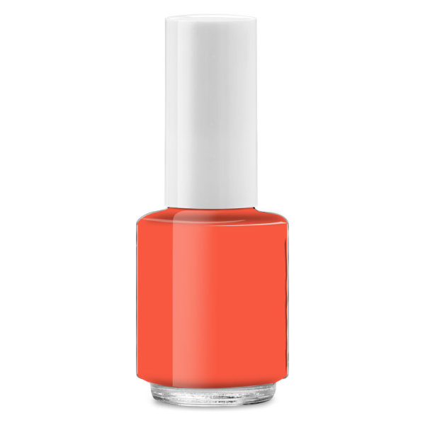 Nail polish bottle round, 4ml, lid white long - cno  90121232