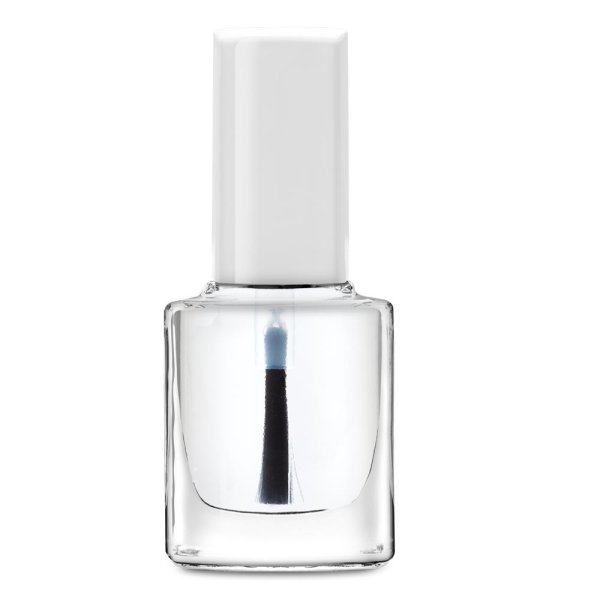 Fast Top Coat gloss bottle square, 11ml, lid white - fnr 90111023