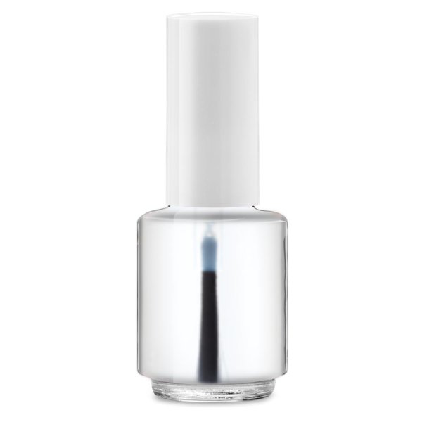 Top Coat Matt bottle round, 4ml, lid white long - fnr 90111019