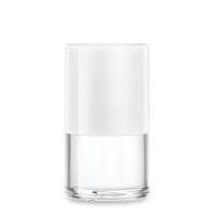 Flasche 07ml, Form Cylinder, Deckel wei&szlig;,