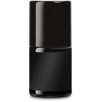 Flasche schwarz lackiert 15ml, Form Cylinder, Deckel...
