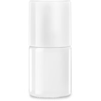 Flasche wei&szlig; lackiert 15ml, Form Cylinder, Deckel...