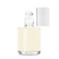 Flasche 12ml, Form Cylinder, RollON Aufsatz, Deckel...